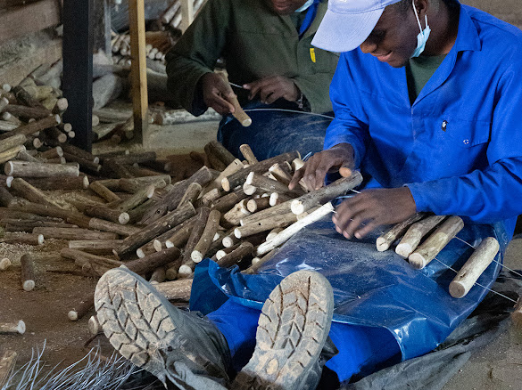 Garden product assembly in the Timba Garden Products workshop
