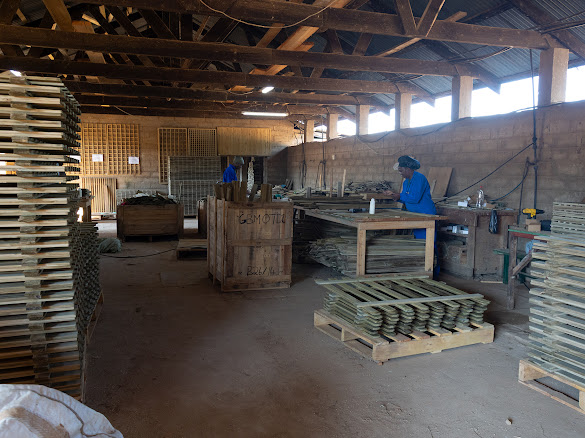 Trellis production in the Timba Garden Products workshop